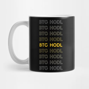 BTC HODL Typography Mug